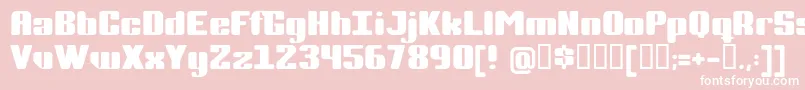 Completp Font – White Fonts on Pink Background