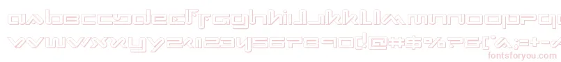Xephyr3D Font – Pink Fonts on White Background
