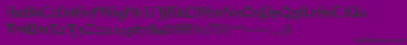 Morrisromanblackalt Font – Black Fonts on Purple Background