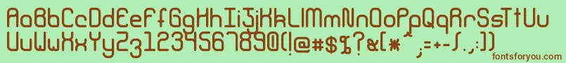 Climpse Font – Brown Fonts on Green Background