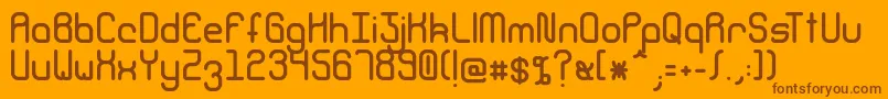 Climpse Font – Brown Fonts on Orange Background