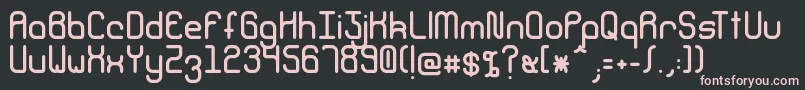 Climpse-Schriftart – Rosa Schriften auf schwarzem Hintergrund