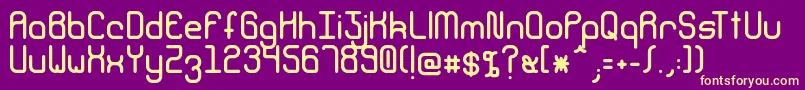 Climpse Font – Yellow Fonts on Purple Background