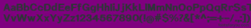 NuromExtrabold Font – Black Fonts on Purple Background