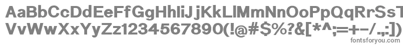 NuromExtrabold-Schriftart – Graue Schriften auf weißem Hintergrund
