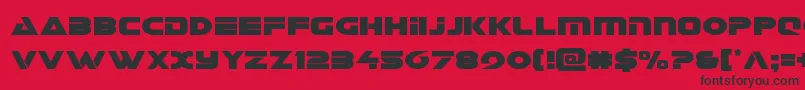 Galantcond Font – Black Fonts on Red Background
