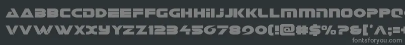 Galantcond Font – Gray Fonts on Black Background