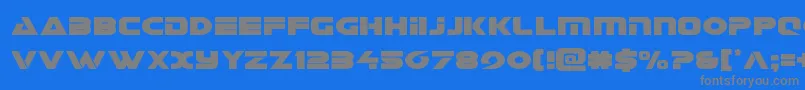 Galantcond-fontti – harmaat kirjasimet sinisellä taustalla