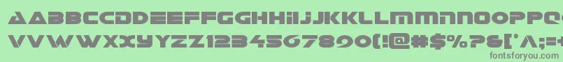 Galantcond Font – Gray Fonts on Green Background