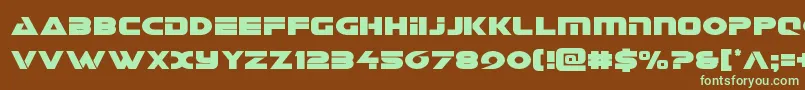 Galantcond Font – Green Fonts on Brown Background