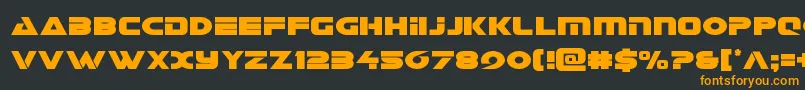 Шрифт Galantcond – оранжевые шрифты на чёрном фоне