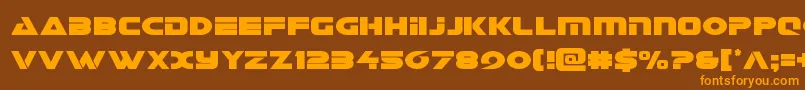 Galantcond Font – Orange Fonts on Brown Background