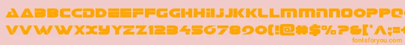 Galantcond Font – Orange Fonts on Pink Background