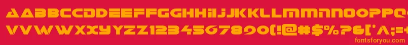Galantcond Font – Orange Fonts on Red Background