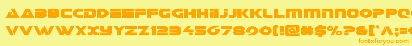 Galantcond Font – Orange Fonts on Yellow Background