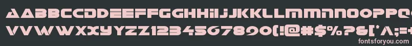 Шрифт Galantcond – розовые шрифты на чёрном фоне