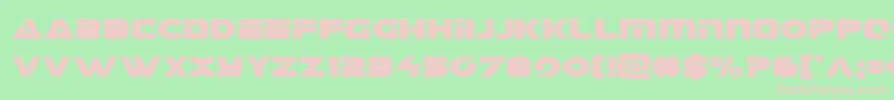 Galantcond-Schriftart – Rosa Schriften auf grünem Hintergrund