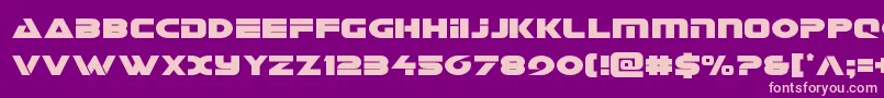 Galantcond Font – Pink Fonts on Purple Background