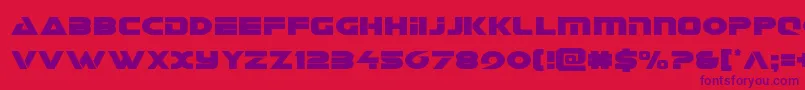 Galantcond Font – Purple Fonts on Red Background
