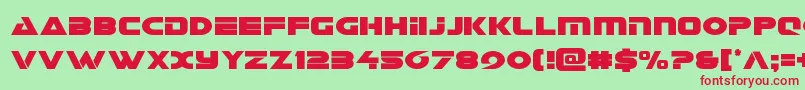 Galantcond Font – Red Fonts on Green Background