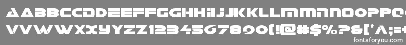 フォントGalantcond – 灰色の背景に白い文字