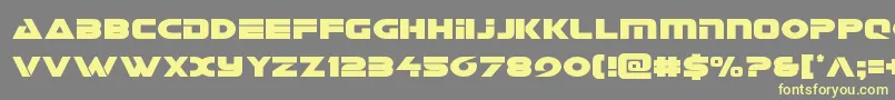 Шрифт Galantcond – жёлтые шрифты на сером фоне