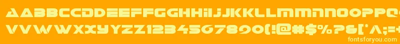 Galantcond Font – Yellow Fonts on Orange Background