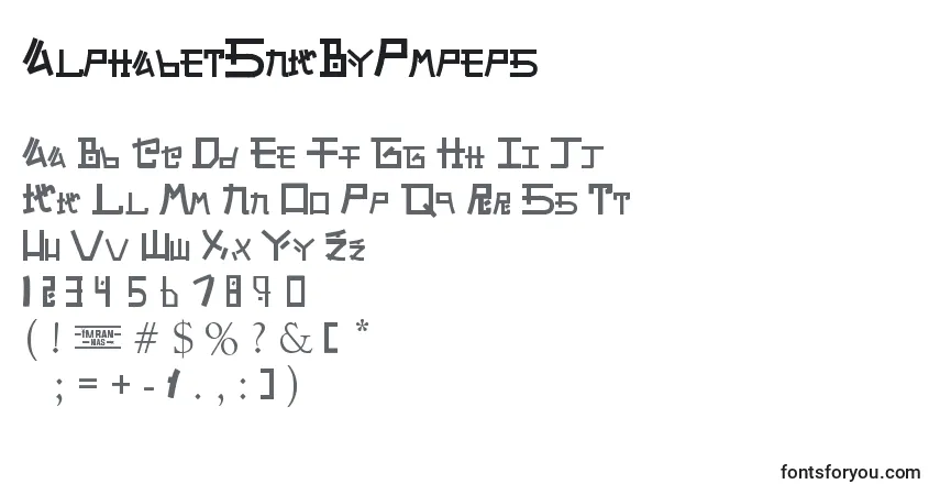 Шрифт AlphabetSnkByPmpeps – алфавит, цифры, специальные символы