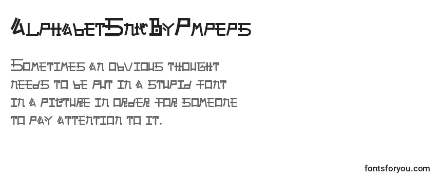 Обзор шрифта AlphabetSnkByPmpeps