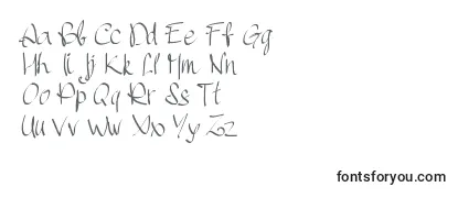 Schriftart Pwhandscript