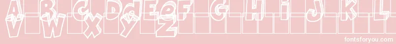 JackpotDemo Font – White Fonts on Pink Background