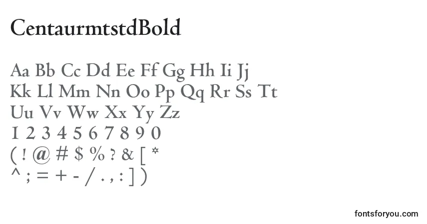 CentaurmtstdBold-fontti – aakkoset, numerot, erikoismerkit