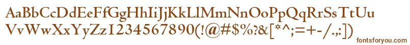 Шрифт CentaurmtstdBold – коричневые шрифты на белом фоне