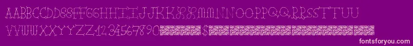 Farmbarns Font – Pink Fonts on Purple Background