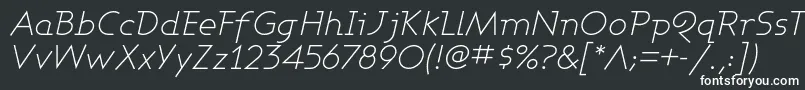 AshbyLightItalic Font – White Fonts