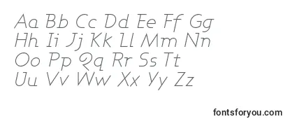 AshbyLightItalic Font