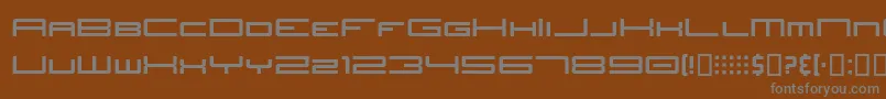 フォントJhTitlesNominal – 茶色の背景に灰色の文字