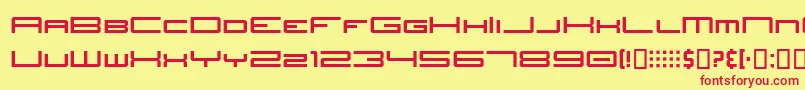 JhTitlesNominal Font – Red Fonts on Yellow Background