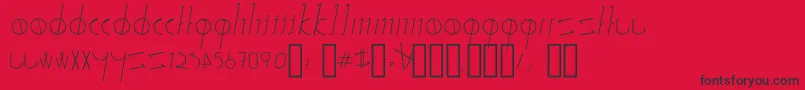 SticksStones Font – Black Fonts on Red Background