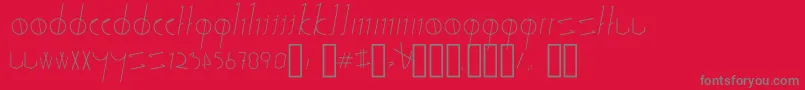 SticksStones Font – Gray Fonts on Red Background