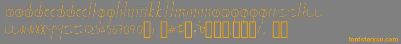SticksStones Font – Orange Fonts on Gray Background