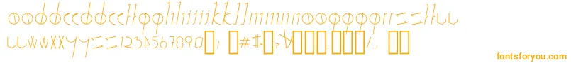 SticksStones-Schriftart – Orangefarbene Schriften