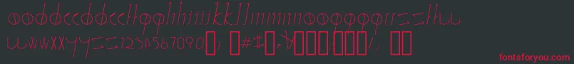 SticksStones Font – Red Fonts on Black Background