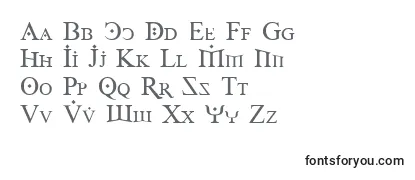 Review of the Foy1reg Font