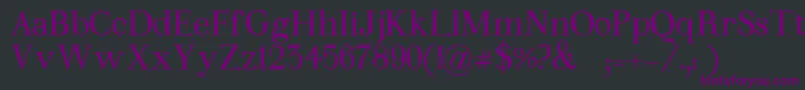 WalinaNegrita Font – Purple Fonts on Black Background
