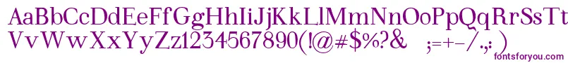 WalinaNegrita Font – Purple Fonts on White Background