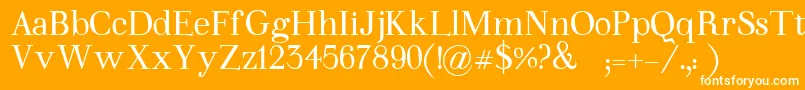 WalinaNegrita Font – White Fonts on Orange Background