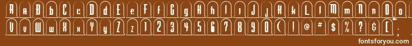 More about GraveyardRegular Font GraveyardRegular Font – White Fonts on Brown Background