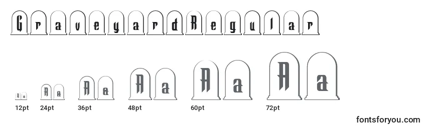 GraveyardRegular Font Sizes