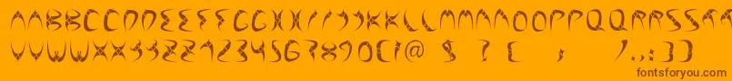 FuenteLilith Font – Brown Fonts on Orange Background